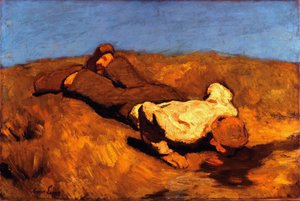 Chłopiec na wiosnę Wiosna, 1923 autorstwa Albin Egger Lienz