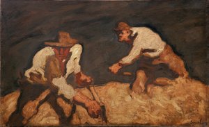 Żniwiarze podczas nadciągającej burzy, 1912