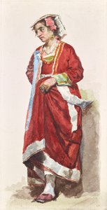 Studium kostiumów kobiecych – środkowe Włochy autorstwa Albin Stein