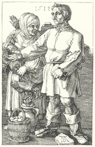 Rolnicy sprzedający swoje produkty autorstwa Albrecht (after) Durer or Duerer