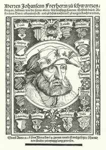 Johann of Schwarzenberg, niemiecki moralista, poeta i reformator (grafika)