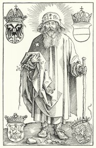 Św. Coloman (rycina) autorstwa Albrecht (after) Durer or Duerer