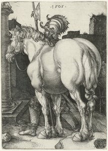 Wielki koń autorstwa Albrecht (after) Durer or Duerer