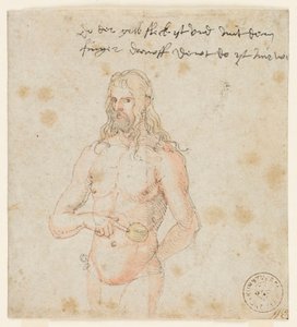 Autoportret, chory, ok. 1506-07 (brązowe pióro i akwarela) autorstwa Albrecht (attr. to) Durer or Duerer