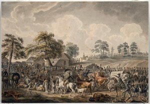 La Grande Armee przekroczyła rzekę Dźwinę (lub Zachodnią Dźwinę) 24 lipca 1812 r. (Armia francuska przekracza rzekę Dźwinę 24 lipca