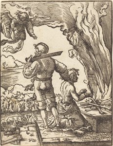 Ofiara Abrahama autorstwa Albrecht Altdorfer