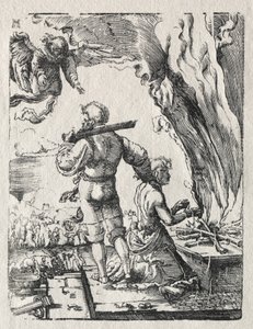 Ofiara Abrahama autorstwa Albrecht Altdorfer