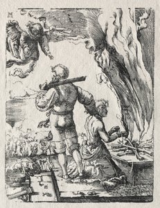 Ofiara Abrahama, c. 1520. autorstwa Albrecht Altdorfer