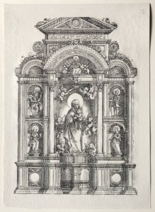 Ołtarz z piękną Marią z Ratyzbony autorstwa Albrecht Altdorfer