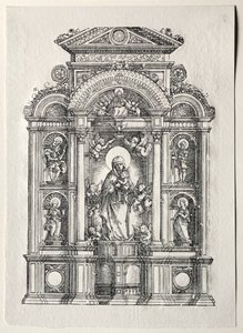 Ołtarz z piękną Marią z Ratyzbony, 1520. autorstwa Albrecht Altdorfer