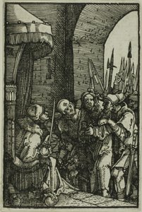 Chrystus przed Piłatem, z „Upadku i odkupienia człowieka” autorstwa Albrecht Altdorfer