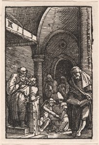 Chrystus spiera się z lekarzami autorstwa Albrecht Altdorfer