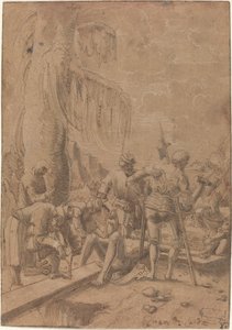 Chrystus przybity do krzyża autorstwa Albrecht Altdorfer