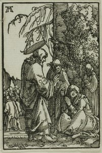 Chrystus żegnający się z matką, od upadku i odkupienia człowieka autorstwa Albrecht Altdorfer