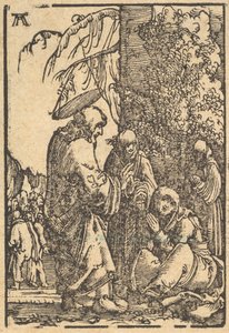 Chrystus żegnający się z Matką, od Upadku i zbawienia ludzkości przez..., ok. godz. 1513. autorstwa Albrecht Altdorfer