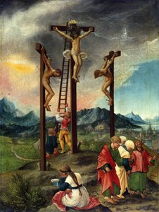 Chrystus na krzyżu między dwoma złoczyńcami autorstwa Albrecht Altdorfer