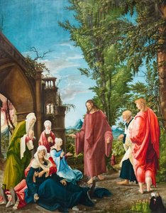 Chrystus opuszczający swoją matkę, ok. 1520 (olej na wapnie) autorstwa Albrecht Altdorfer