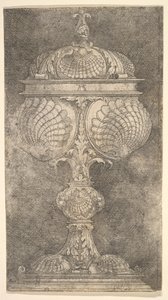 Przykryty kielich z muszlami.n.d. autorstwa Albrecht Altdorfer