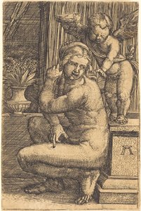 Przyczajona Wenus autorstwa Albrecht Altdorfer