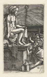 Zemsta czarodzieja Virgiliusa autorstwa Albrecht Altdorfer