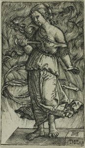 Dido zabijająca samą siebie autorstwa Albrecht Altdorfer