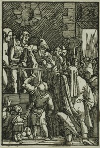 Ecce Homo, z filmu Upadek i odkupienie człowieka autorstwa Albrecht Altdorfer