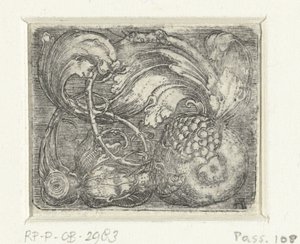 Granat i liście winorośli autorstwa Albrecht Altdorfer