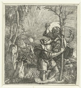 Święty Krzysztof autorstwa Albrecht Altdorfer