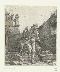 Święty Hieronim na dziedzińcu kościoła autorstwa Albrecht Altdorfer