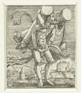 Herkules niesie kolumny autorstwa Albrecht Altdorfer