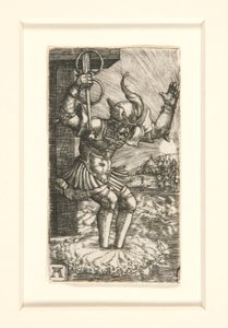 Horacy Cocles skaczący do Tybru autorstwa Albrecht Altdorfer