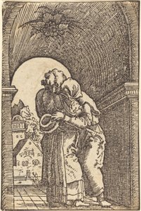Joachim Obejmujący Annę autorstwa Albrecht Altdorfer