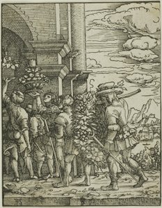Jozue i Kaleb autorstwa Albrecht Altdorfer