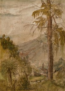 Krajobraz z kościołem autorstwa Albrecht Altdorfer