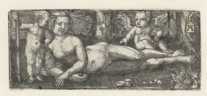 Leżąca Wenus z dwoma puttami autorstwa Albrecht Altdorfer