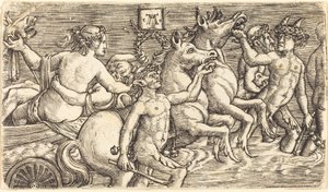 Kochankowie prowadzeni przez Seagods na Triumph autorstwa Albrecht Altdorfer
