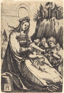 Maryja z Dzieciątkiem i Dwoma Chłopcami autorstwa Albrecht Altdorfer