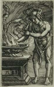 Mucius Scaevola Płonąca ręka autorstwa Albrecht Altdorfer