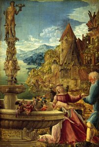 Odpoczynek podczas ucieczki do Egiptu autorstwa Albrecht Altdorfer