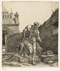 Święty Hieronim spacerujący po cmentarzu, przed 1519 r. autorstwa Albrecht Altdorfer