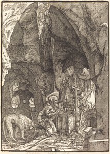 Święty Hieronim w jaskini autorstwa Albrecht Altdorfer