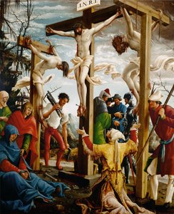 Ołtarz Sebastiana, prawe skrzydło wewnętrzne, Ukrzyżowanie autorstwa Albrecht Altdorfer