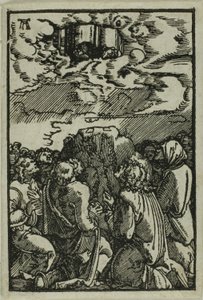 Wniebowstąpienie, z Upadku i odkupienia człowieka autorstwa Albrecht Altdorfer