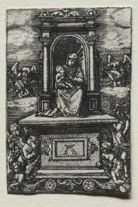 Piękna Dziewica z Ratyzbona na ołtarzu, wkrótce po 1520 r. autorstwa Albrecht Altdorfer