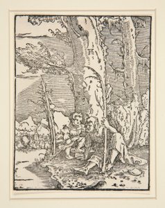 Dzieciątko Jezus ze św. Krzysztofem z cyklu Upadek i odkupienie człowieka autorstwa Albrecht Altdorfer