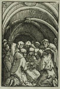 Śmierć Dziewicy, z Upadku i Odkupienia Człowieka autorstwa Albrecht Altdorfer