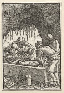Upadek i odkupienie człowieka: pogrzeb Chrystusa autorstwa Albrecht Altdorfer