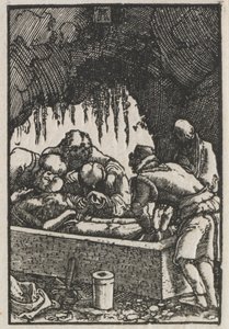 Upadek i odkupienie człowieka: pogrzeb Chrystusa autorstwa Albrecht Altdorfer