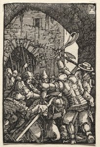 Upadek i odkupienie człowieka: Chrystus niosący krzyż autorstwa Albrecht Altdorfer