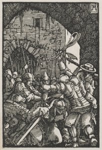 Upadek i odkupienie człowieka: Chrystus niosący krzyż autorstwa Albrecht Altdorfer